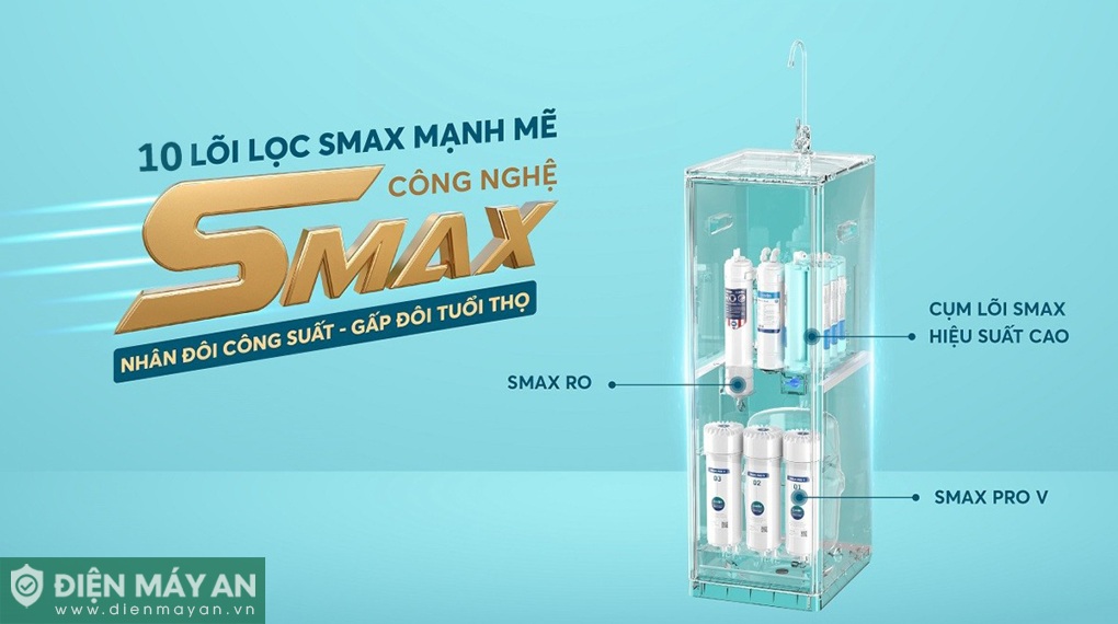 Máy lọc nước RO Karofi KAQ-D36 10 lõi
